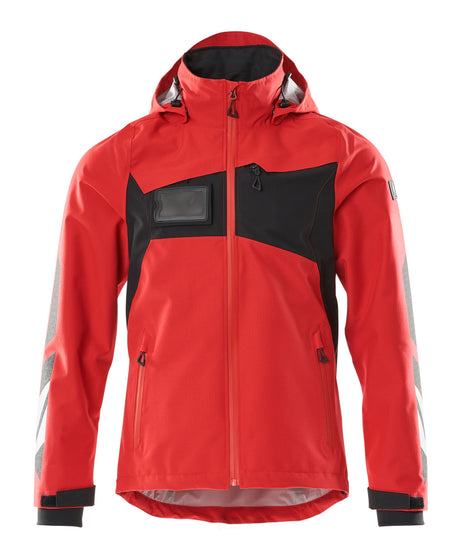 Mascot Accelerate Waterproof Outer Shell Jacket #colour_traffic-red-black