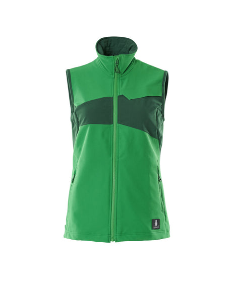 Mascot Accelerate Ladies Ultimate Stretch Light Gilet Jacket #colour_grass-green-green