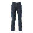 Mascot Accelerate Trousers with Kneepad Pockets - Dark Navy #colour_dark-navy