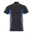 Mascot Accelerate Modern Fit Polo Shirt #colour_dark-navy-azure-blue