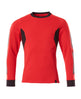 Mascot Accelerate Modern Fit Sweatshirt #colour_traffic-red-black