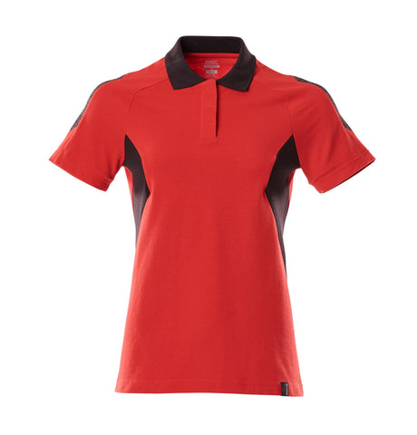 Mascot Accelerate Ladies Fit Polo Shirt #colour_traffic-red-black