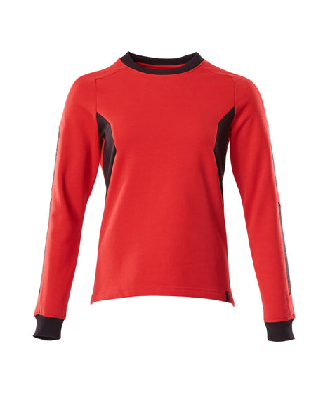 Mascot Accelerate Ladies Fit Sweatshirt #colour_traffic-red-black