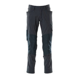 Mascot Accelerate Stretch Trousers with Kneepad Pockets - Dark Navy #colour_dark-navy