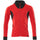 Mascot Accelerate Modern Fit Hoodie with Zipper #colour_traffic-red-black