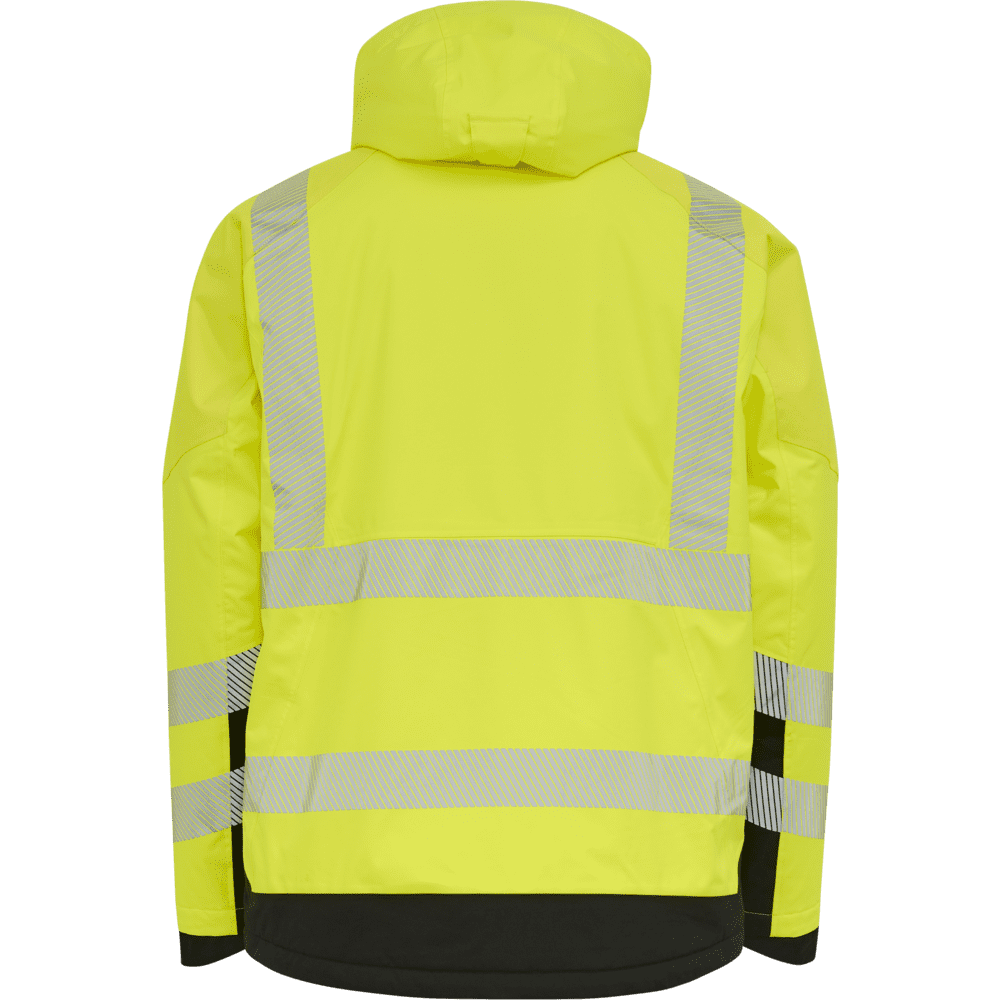 ELKA Visible Xtreme Stretch Winter Jacket 186100R #colour_hi-vis-yell-black