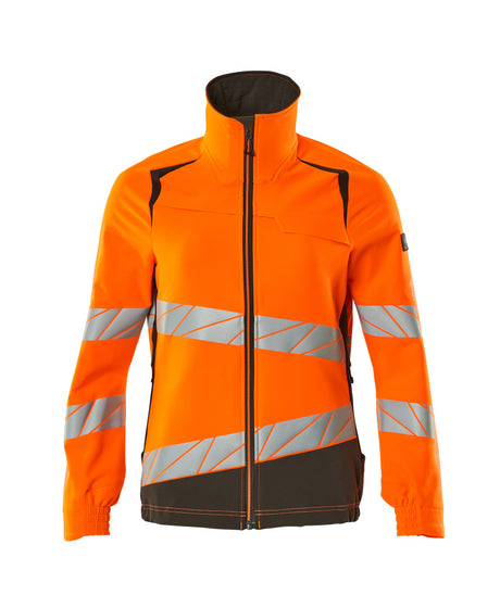Mascot Accelerate Safe Ladies Fit Ultimate Stretch Work Jacket #colour_hi-vis-orange-dark-anthracite