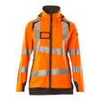 Mascot Accelerate Safe Ladies Lightweight Outer Shell Jacket #colour_hi-vis-orange-dark-anthracite