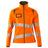 Mascot Accelerate Safe Ladies Fit Softshell Jacket #colour_hi-vis-orange-moss-green
