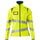 Mascot Accelerate Safe Ladies Fit Softshell Jacket #colour_hi-vis-yellow-dark-petroleum