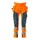 Mascot Accelerate Safe Trousers with Holster Pockets - Hi-Vis Orange/Dark Petroleum #colour_hi-vis-orange-dark-petroleum
