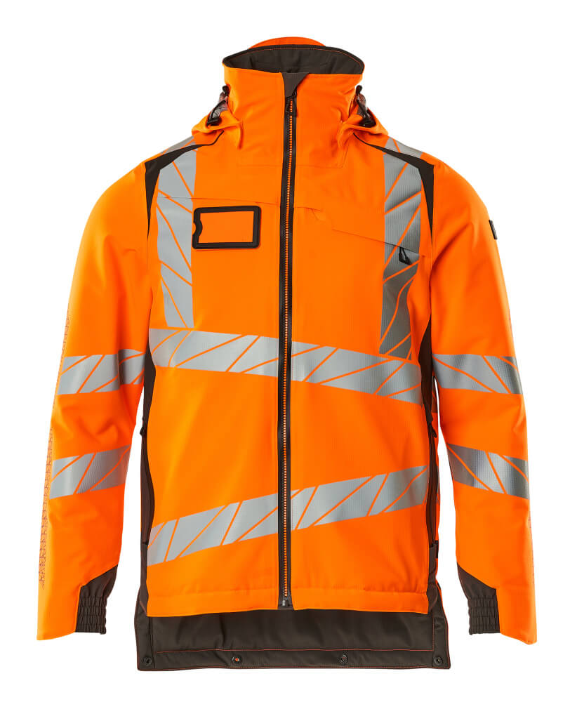 Mascot Accelerate Safe Lightweight Winter Jacket with CLIMascot - Hi-Vis Orange/Dark Anthracite #colour_hi-vis-orange-dark-anthracite