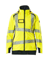 Mascot Accelerate Safe Winter Jacket for Ladies with CLIMascot #colour_hi-vis-yellow-dark-navy