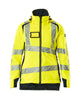 Mascot Accelerate Safe Winter Jacket for Ladies with CLIMascot #colour_hi-vis-yellow-dark-navy