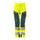 Mascot Accelerate Safe Ladies Diamond Fit Trousers with Kneepad Pockets - Hi-Vis Yellow/Petrol #colour_hi-vis-yellow-petrol