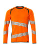 Mascot Accelerate Safe Modern Fit Sweatshirt #colour_hi-vis-orange-moss-green
