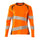Mascot Accelerate Safe Ladies Fit Long-Sleeved T-shirt #colour_hi-vis-orange-dark-anthracite