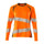 Mascot Accelerate Safe Ladies Fit Long-Sleeved T-shirt #colour_hi-vis-orange-moss-green