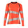 Mascot Accelerate Safe Ladies Fit Long-Sleeved T-shirt #colour_hi-vis-red-dark-navy