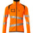 Mascot Accelerate Safe Microfleece jacket with Zip #colour_hi-vis-orange-dark-navy