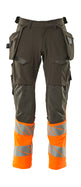 Mascot Accelerate Safe Trousers with Holster Pockets - Dark Anthracite/Hi-Vis Orange #colour_dark-anthracite-hi-vis-orange