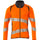 Mascot Accelerate Safe Modern Fit Zippered Sweatshirt #colour_hi-vis-orange-dark-navy