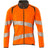 Mascot Accelerate Safe Modern Fit Zippered Sweatshirt #colour_hi-vis-orange-dark-anthracite