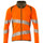 Mascot Accelerate Safe Modern Fit Zippered Sweatshirt #colour_hi-vis-orange-moss-green