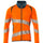 Mascot Accelerate Safe Modern Fit Zippered Sweatshirt #colour_hi-vis-orange-dark-petroleum