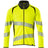 Mascot Accelerate Safe Modern Fit Zippered Sweatshirt #colour_hi-vis-yellow-black