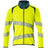 Mascot Accelerate Safe Modern Fit Zippered Sweatshirt #colour_hi-vis-yellow-dark-anthracite