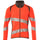 Mascot Accelerate Safe Modern Fit Zippered Sweatshirt #colour_hi-vis-red-dark-anthracite