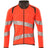 Mascot Accelerate Safe Modern Fit Zippered Sweatshirt #colour_hi-vis-red-dark-anthracite
