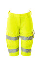 Mascot Accelerate Safe Ladies Diamond Fit Stretch Shorts #colour_hi-vis-yellow