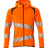Mascot Accelerate Safe Hoodie with Zipper #colour_hi-vis-orange-dark-navy