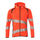 Mascot Accelerate Safe Hoodie with Zipper #colour_hi-vis-red-dark-navy