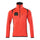 Mascot Accelerate Safe Microfleece Jacket with Half Zip #colour_hi-vis-red-dark-navy