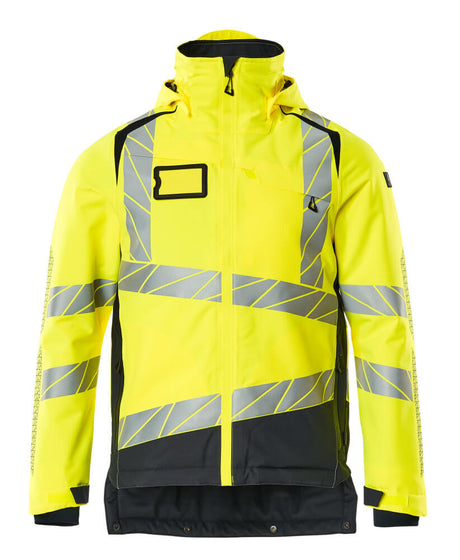 Mascot Accelerate Safe Winter Jacket with CLIMascot #colour_hi-vis-yellow-dark-navy