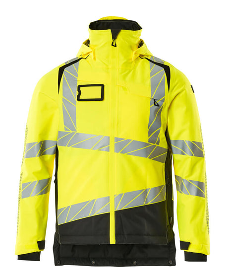 Mascot Accelerate Safe Winter Jacket with CLIMascot #colour_hi-vis-yellow-black