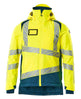 Mascot Accelerate Safe Winter Jacket with CLIMascot #colour_hi-vis-yellow-dark-petroleum
