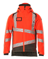 Mascot Accelerate Safe Winter Jacket with CLIMascot #colour_hi-vis-red-dark-anthracite
