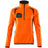 Mascot Accelerate Safe Ladies Half Zip Microfleece #colour_hi-vis-orange-dark-navy