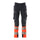 Mascot Accelerate Safe Ultimate Stretch Trousers with Thigh Pockets - Dark Navy/Hi-Vis Red #colour_dark-navy-hi-vis-red