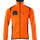 Mascot Accelerate Safe Microfleece Jacket with Half Zip #colour_hi-vis-orange-dark-petroleum