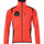 Mascot Accelerate Safe Microfleece Jacket with Half Zip #colour_hi-vis-red-dark-navy