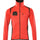 Mascot Accelerate Safe Microfleece Jacket with Half Zip #colour_hi-vis-red-dark-anthracite