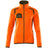 Mascot Accelerate Safe Ladies Microfleece Jacket with Zipper #colour_hi-vis-orange-moss-green