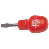 Draper 6mm x 38mm Plain Slot Flared Tip Cabinet Pattern Chubby Screwdriver (Sold Loose)