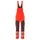 Mascot Accelerate Safe Bib & Brace with Kneepad Pockets - Hi-Vis Red/Dark Anthracite #colour_hi-vis-red-dark-anthracite