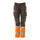 Mascot Accelerate Safe Ladies Diamond Fit Trousers with Kneepad Pockets #colour_grey-hi-vis-orange